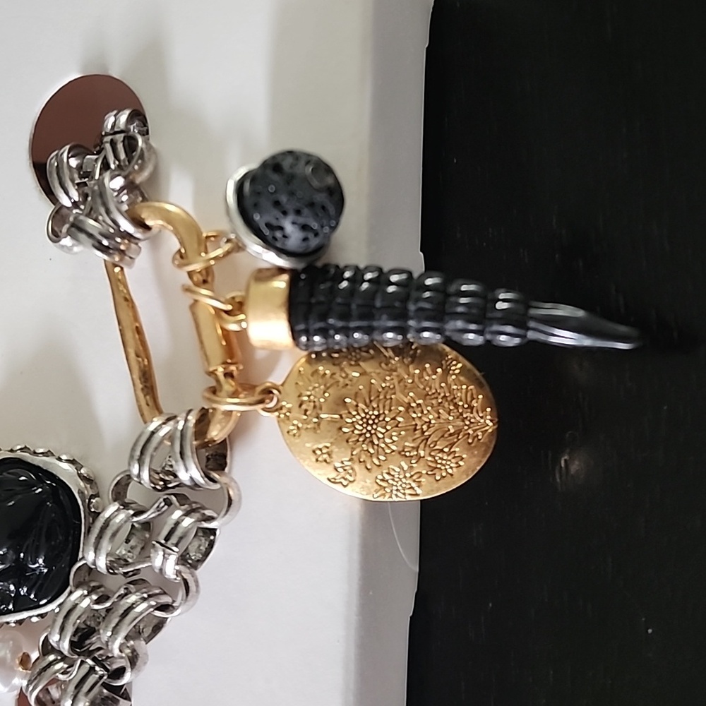 ZARA Two Pack of Medallion Charm Bracelet - Picture 6 of 11